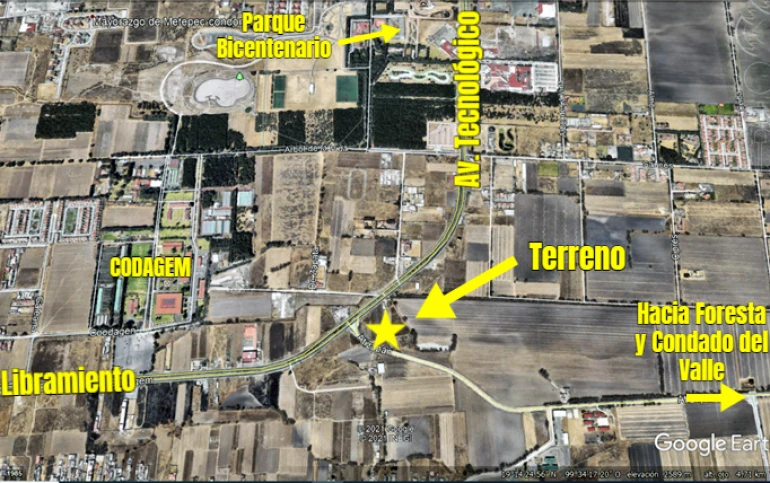 Vendo o rento  Terreno en Av. Tecnológico 5336 m2