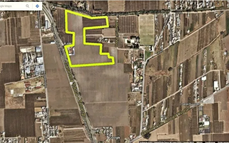 Venta de Terreno de 9.2 Has a 10 mins de Metepec