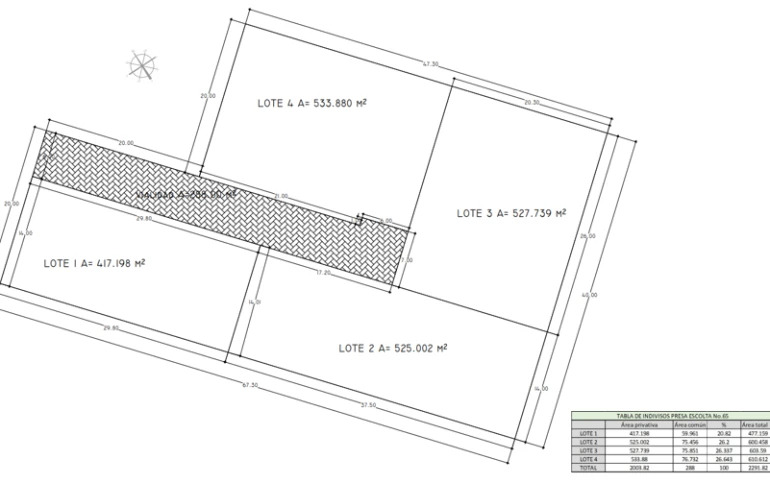 Terreno para 4 casas  San Jerónimo Lídice. (parte baja)