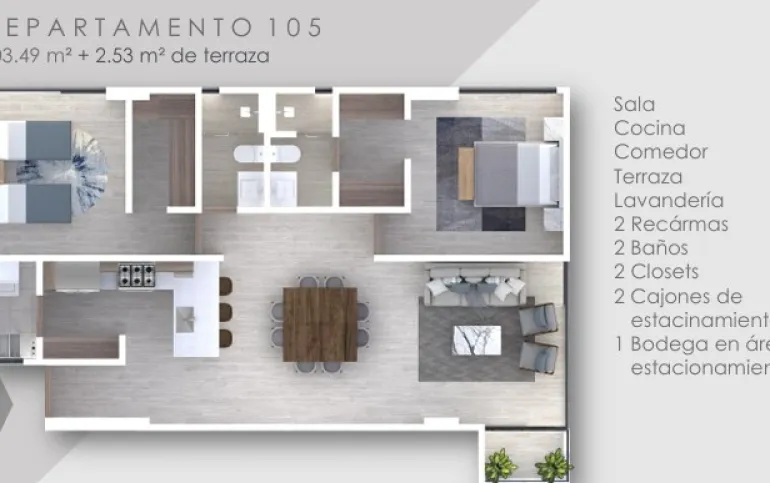 3 Departamentos nuevos Zibata,  Zima Acacia