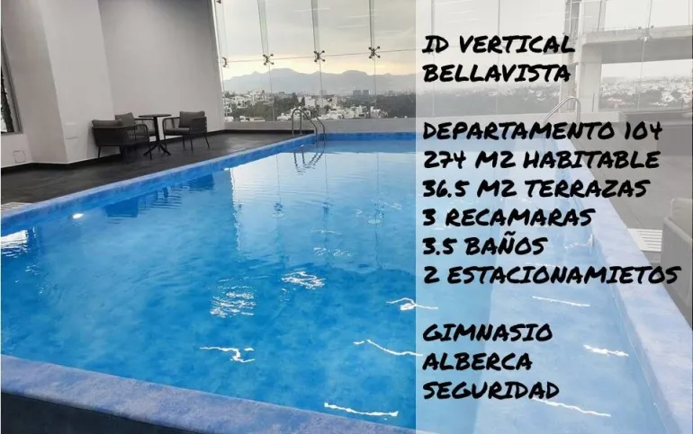 Venta departamento id vertical Bellavista Atizapan Estado de México