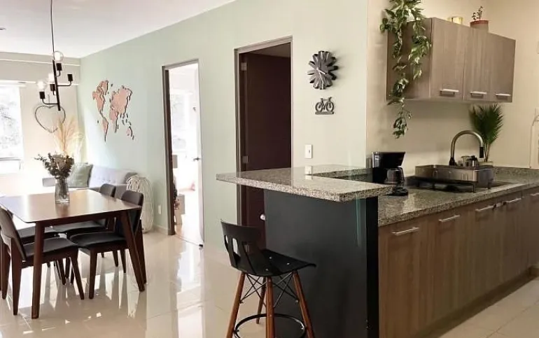 RENTA DEPARTAMENTO AMUEBLADO EN SANTA FE