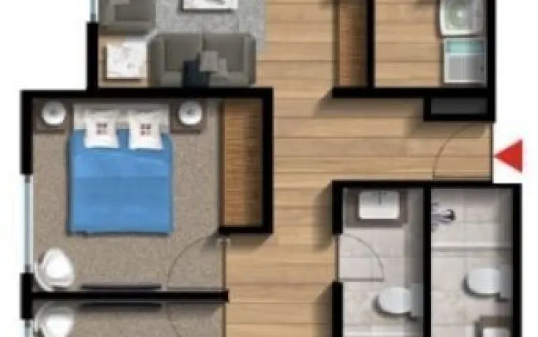 Renta Departamento Sky View Terraza 100m2 Zona Esmeralda Atizapan