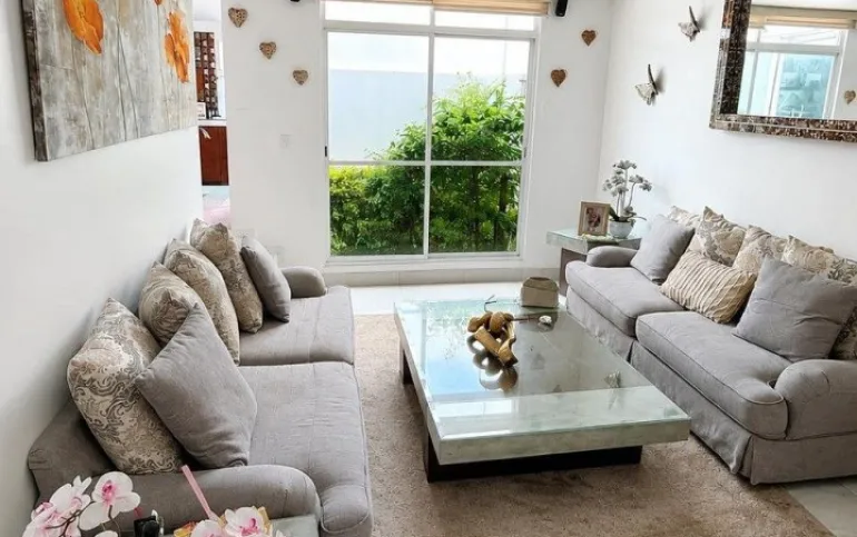 Casa en venta con jardín en Paseos de churubusco